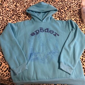 Spider Blue Hoodie for men